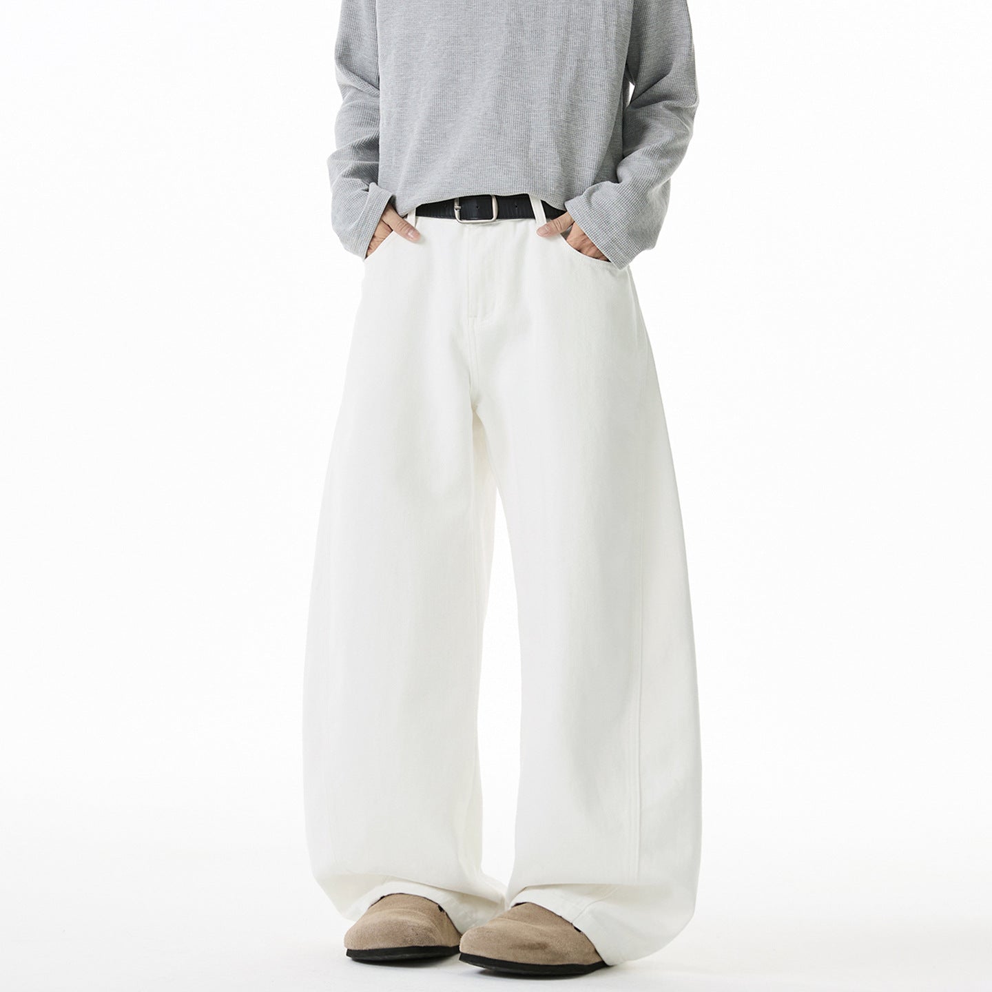 Men's straight leg loose long pants