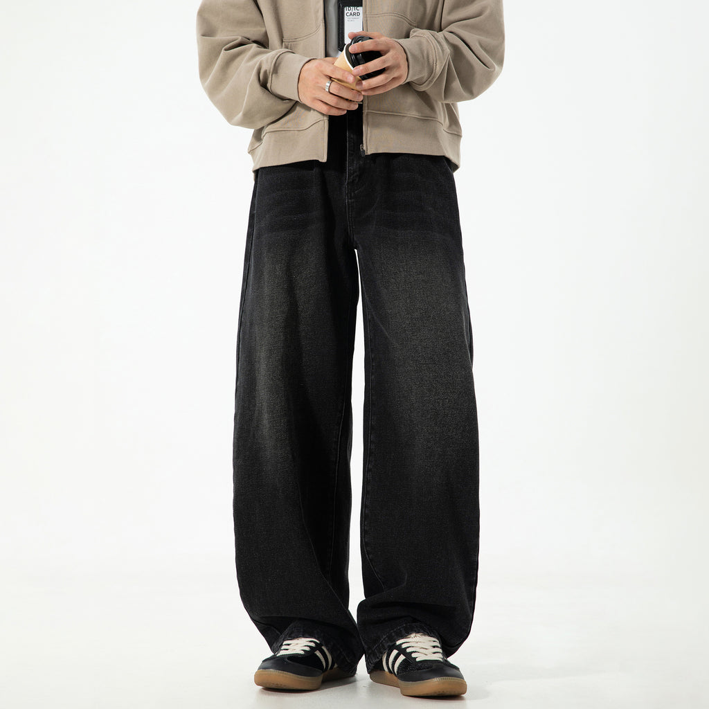 Jeans men's straight leg pants loose long pants