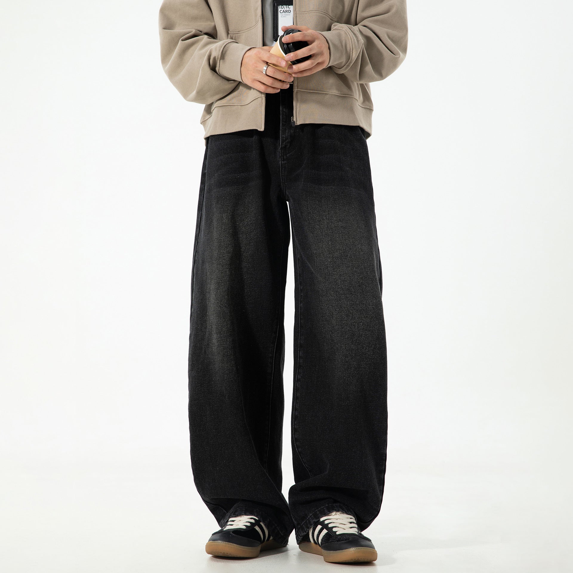 Jeans men's straight leg pants loose long pants