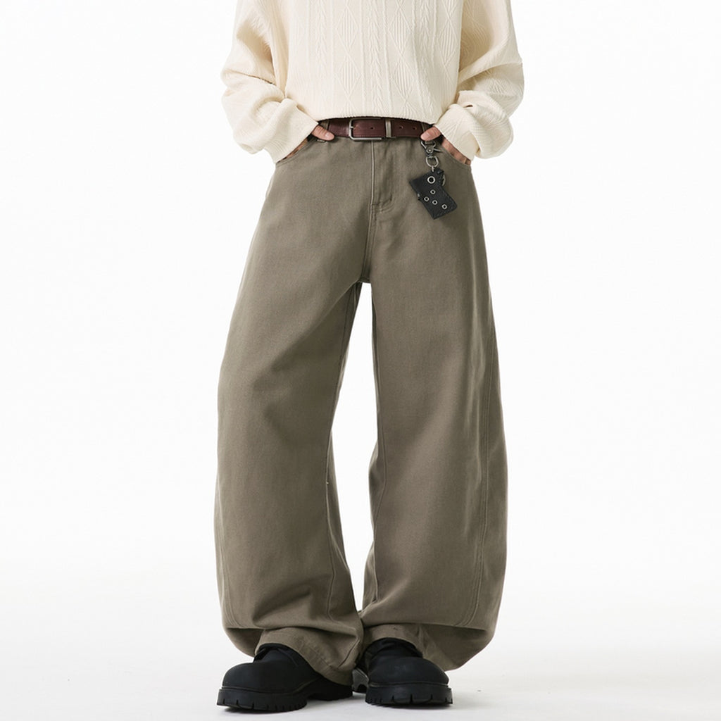 Men's straight leg loose long pants