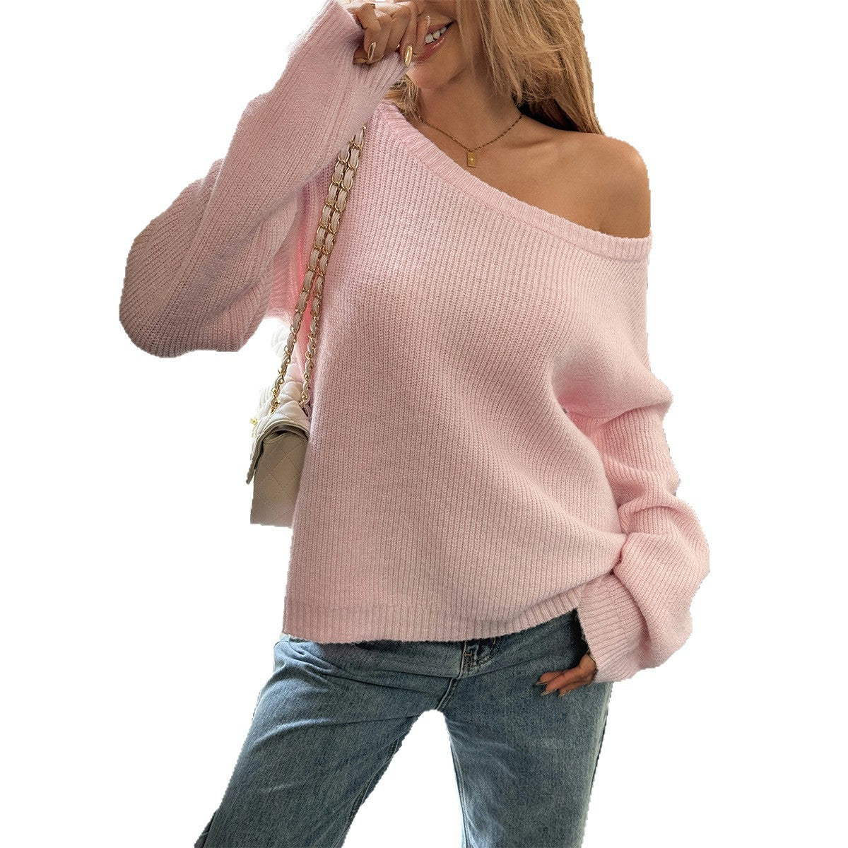 Woolen long sleeved T-shirt sweater women's clothing